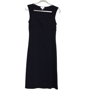 Ann Taylor Loft “Little Black Dress” size 8 sleeveless knotted at breast